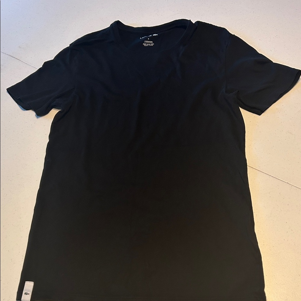 Lacoste Men's Black Short Sleeve Tee